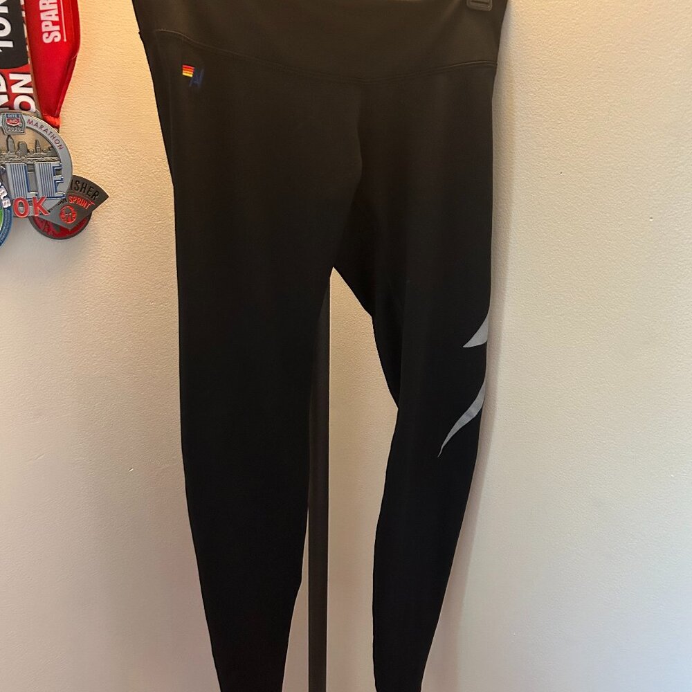 Aviator Nation | Bolt Black Active Leggings Size: Large